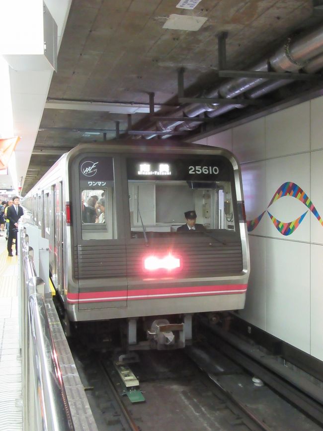 千日前線４両編成　短かっ