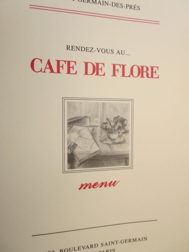 #CAFE DE FLORE<br />#Menu