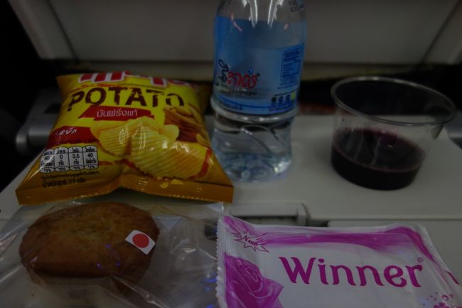 こんな配られたので、ワインを数杯頂き、ひたすら寝ます(-_-)zzz