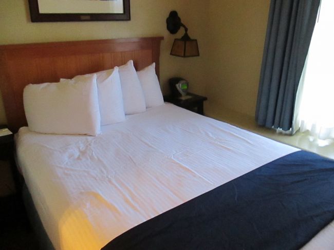 小ぶりなベッド。