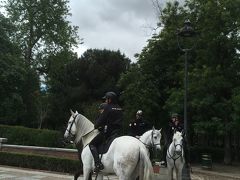 レティロ公園の騎馬警官。