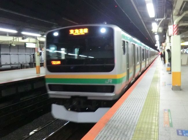 4:53<br />毎度、お馴染みの東海道線下り始発列車．普通721M熱海行き。<br />実は、横浜からでも乗れるのだ。<br /><br />②普通721M.熱海行 (75.8km/乗1:20)<br />横浜.4:55→熱海.6:15