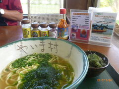 はてさて石垣島を三分の二まで制覇しておなかが空いた。

「やいま村」では、もう踊りは良いから蕎麦を頂く。

この後にやっとありついたマンゴーかき氷は、冷たすぎてキーン！（昔風のかき氷）