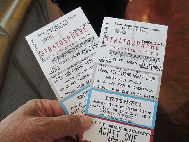 展望台とプラスワンアトラクションで25ドル。展望台だけなら20ドルですが、上がってからアトラクションに乗る場合は15ドルかかります。