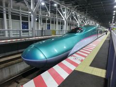 E5/H5系新幹線用電車です。
長さ15mのフロントロングノーズがひときわ目を引きますね。

④北海道&東北新幹線3038B はやぶさ38号.東京行  
新函館北斗.18:36→東京.23:04 (862.5km/乗4:28)