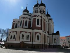 ラエコヤ広場を通過し「アレクサンドル・ネフスキー聖堂」

帝国ロシア時代のロシア正教会。

作りと色は他とは違う。
