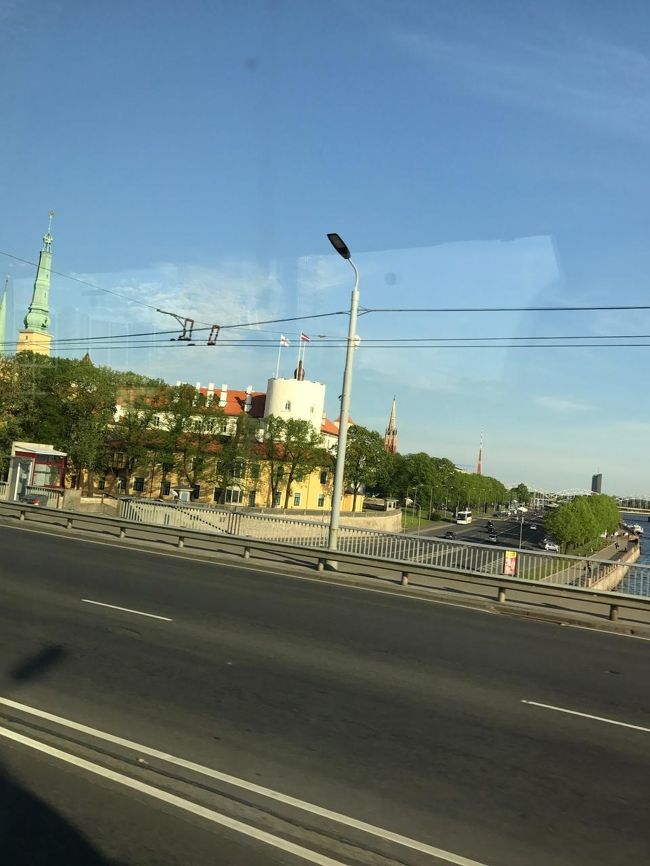 リガ市内に入りました