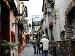 クルーズの出発まで時間があるので、
リューデスハイムの街をぷらぷらしてみました。

ワイン酒場とレストランが立ち並ぶ
つぐみ横丁を散策。