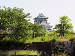 ほんの一瞬だけ大阪城が見えました。