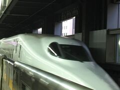 職場から直行で、品川駅へ。
のぞみ123号に乗ります。

日本旅行のJRセットプランを利用。