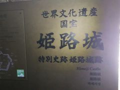 時間は遅いですが
姫路城に行ってみました

世界文化遺産にも登録されているので
行ってみなければっ