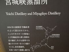 ホテルから送迎バスがでていたので宮城峡蒸留所に行くことにしました。ツアーの当日枠に申し込み、無料ツアーに参加しました。所要時間は７０分。
試飲が付きます。