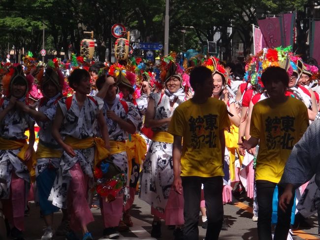宮城県仙台市「東北絆まつり仙台」2017のパレードの様子。<br /><br />「青森ねぶた祭」の写真。<br />