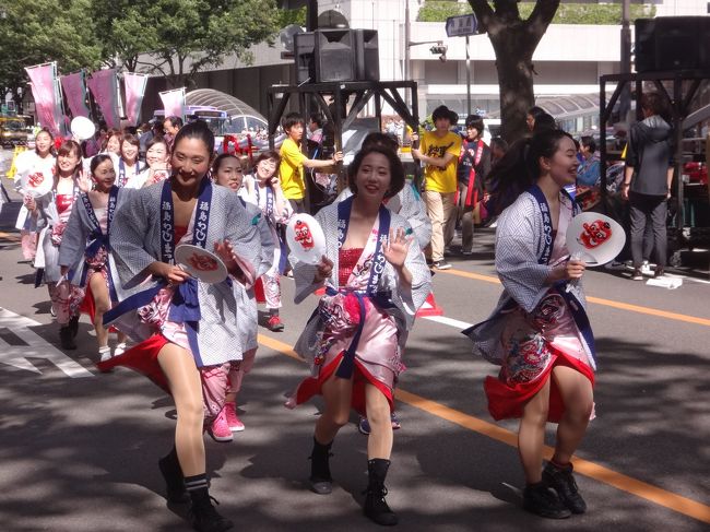 宮城県仙台市「東北絆まつり仙台」2017のパレードの様子。<br /><br />「福島わらじまつり」<br /><br />おみ足。