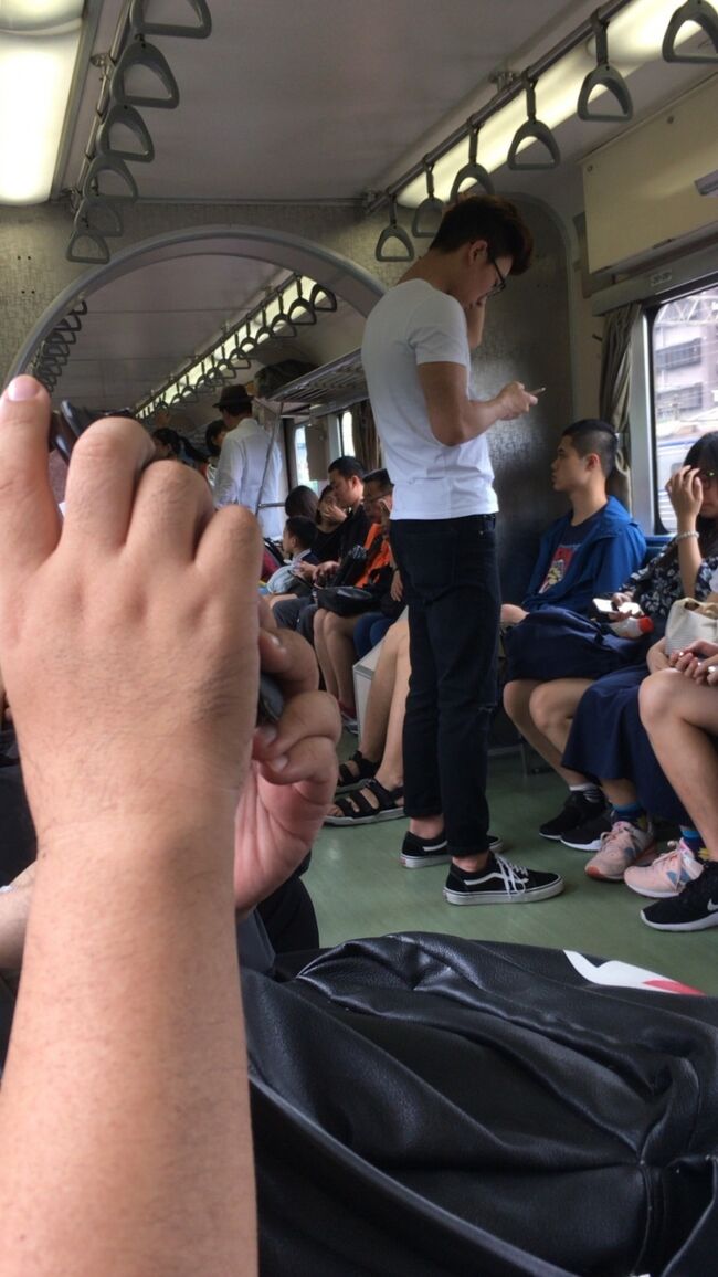 平渓線車内　ここまで来れば　リーチ。。