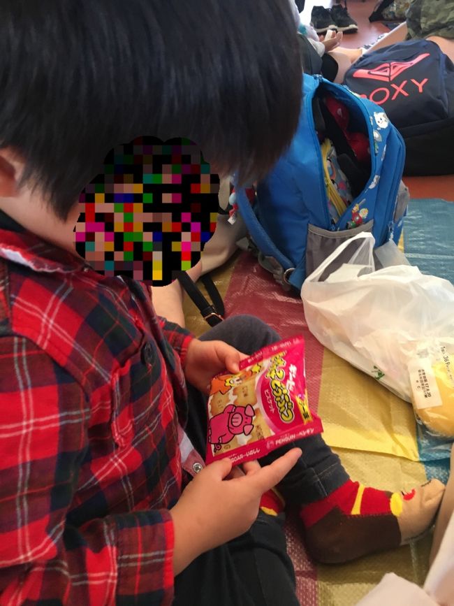 パンにビスケット。<br /><br />どうやら本人はピクニック気分♪<br /><br />朝8：00ディズニーにインパ。<br />計画通り時計周りに攻めていきます。<br /><br />急ぎ足でまずは、クリッターカントリーへ。スプラッシュ・マウンテンのファーストパスを発券！！なんと、9：10のをゲットできました。週末にしては、なかなかの出だし。その後はその横のアトラクション「ホーンテッドマンション」へ。<br />待ち時間なしです～と、キャストの声に惑わされ？乗ることに。<br /><br />暗闇をそこまで怖がらないＳＵＮだけど、やっぱり怖かったようで、乗り終わってから一言<br />「これは大人の乗り物だね」と。<br /><br />そりゃそうだ。ごめんよ。<br />