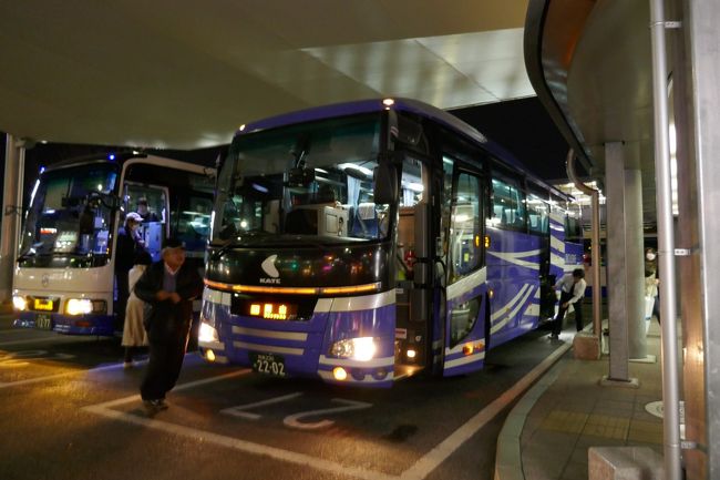 さて、3時間のバス乗車を終えて岡山駅へ・・<br /><br />毎回、行きも帰りも岡山～関空間がいちばんキツイよーー（泣）<br /><br />地方からのSFC修行はなかなか辛いですね～<br /><br />次回は海外へ！