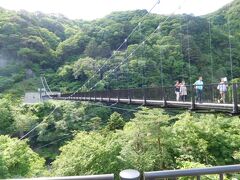 そして大きなつり橋。
こんなもの渡る人の気が知れないと、高所恐怖症の人間は思う。