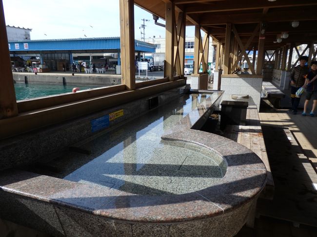 足湯にもう一度入って　スッキリ