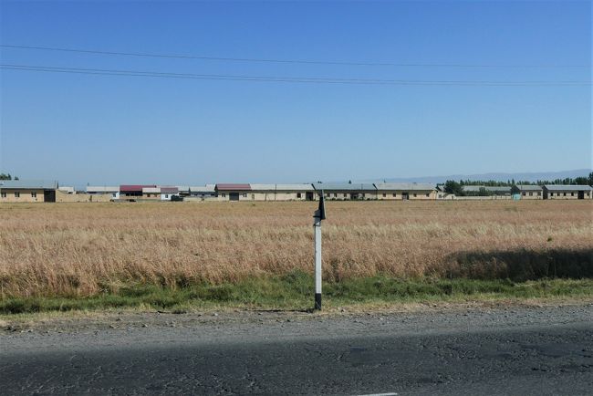 バスでサマルカンドへ戻ります。<br />