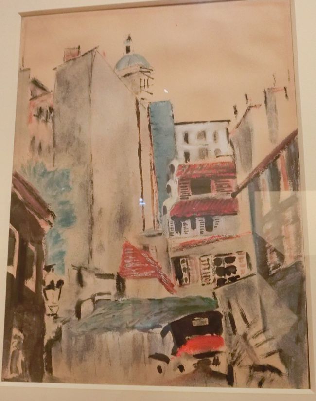 マックス・ジャコブ：辻馬車のある風景、アッベス広場。<br />パリでも活動していたようです。