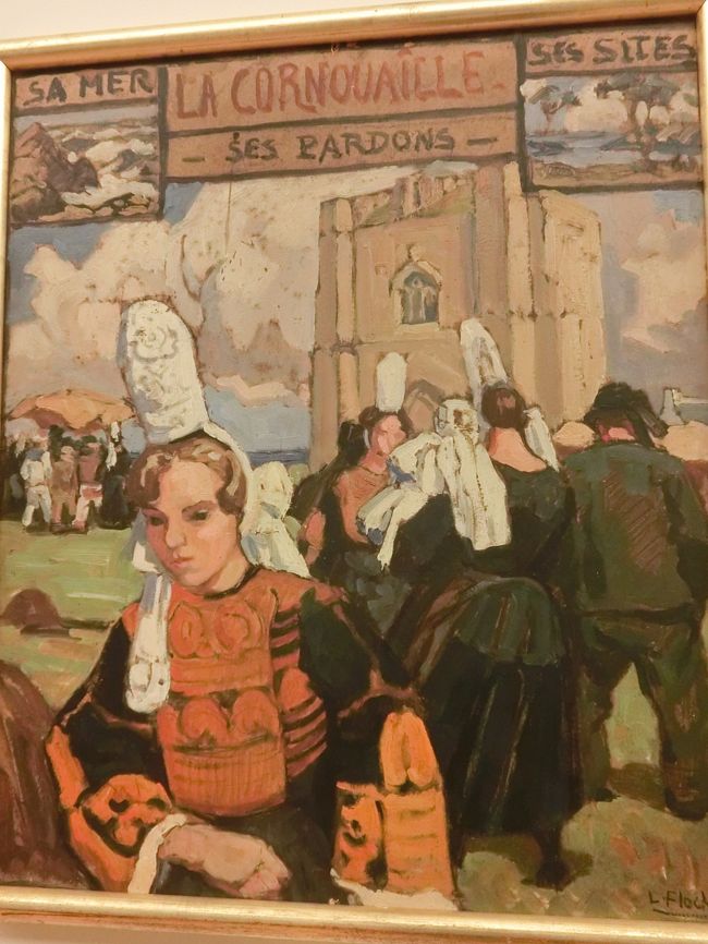 リオネル・フロッシュ（１８９５～１９７２）：コルヌアイユ、海、パルドン祭り、風景。<br />カンペールの画家。