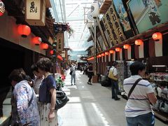 妻は羽田の国際ターミナルは初めてだったのでターミナル内を少し歩いた

江戸風情のレストラン街が並んでいる