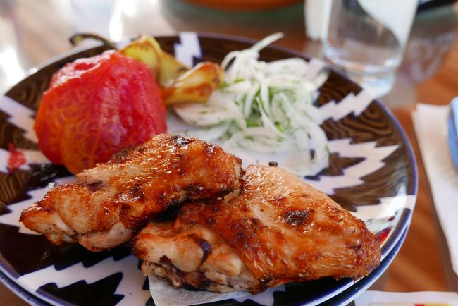 骨付き肉の照り焼き。