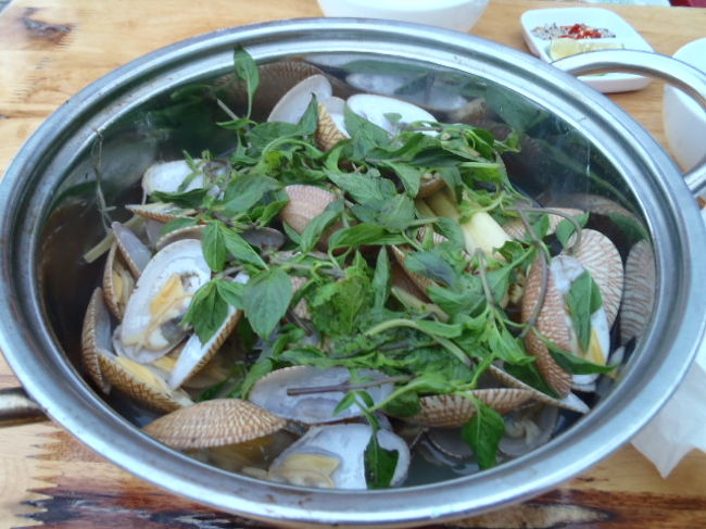 大好きなレモングラス煮込みのアサリ・・・