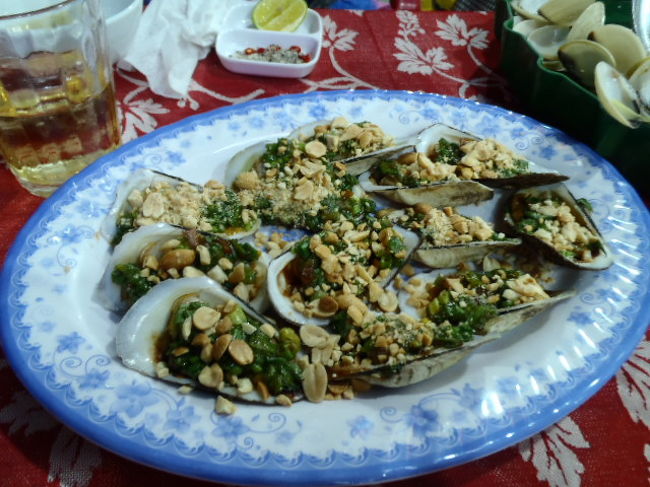 牡蠣の焼き物に・・・