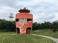 　津堅島一番の観光スポットであるニンジン展望台
　島一番の高台から、島内を見渡せる