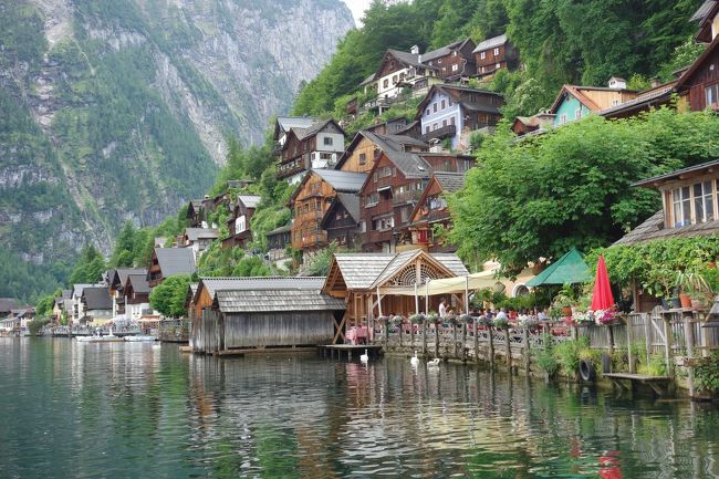 山肌にへばりついた木造のお家郡、本当に可愛い街です。