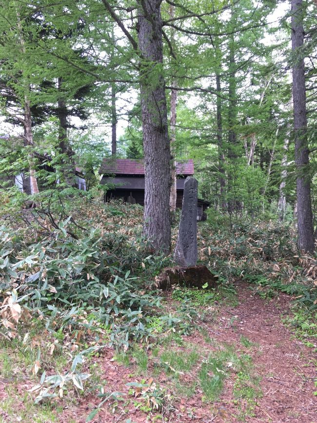 その平野長蔵さんと交流のあった画家の木下さんの記念碑。尾瀬の絵を描いた有名な方らしいです。