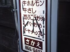 １５時前に那覇空港に到着。
空港内で沖縄そばとオリオンビール戴いてから、ゆいレールにてホテルへ向かいます。

今回のツアーにはレンタカーまたはゆいレール２日間フリーパスのチケットが付いていて、飲みたい私たちはゆいレールを選択しました。
ゆいレールの美栄橋駅から歩いて１０分くらいで泊港にあるかりゆしアーバンリゾートに到着。
荷物をほどいてから国際通りへ向かいました。
ホテルと国際通りの間はシャトルバスが出ているのでそれを利用。
非常に便利です。

沖縄初日の夜はお目当てである山羊料理のさかえへ。
国際通り屋台村の向かいにある、お世辞にも綺麗とは言えない昔ながらの店構えです。