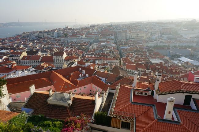 近郊の街巡りから6時半くらいに帰ってきてまだ明るかったのでリスボンの街巡り。今日と明日しかないんでね。。エレベーターを使って街を登りサンジョルジュ城へ。登ってから気づきました。。逆光です。。