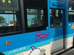 到着ロビーを出て左手方向へ行くと市街地行きのバスが泊まっていたので、バスターミナルまで４０分位乗りました。東運輸のバスで、５４０円でした。
キャリーケースなどはバスの中に持ち込むしかないので、混雑している時は置き場所がなくて大変だと思います。