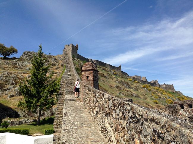 城壁．．．スゲー角度でちょっと怖い（歩かなかったけど）．