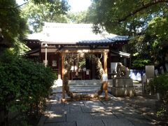 安居神社御本殿　安居天満宮とも呼ばれている
真田幸村戦死の地とされています