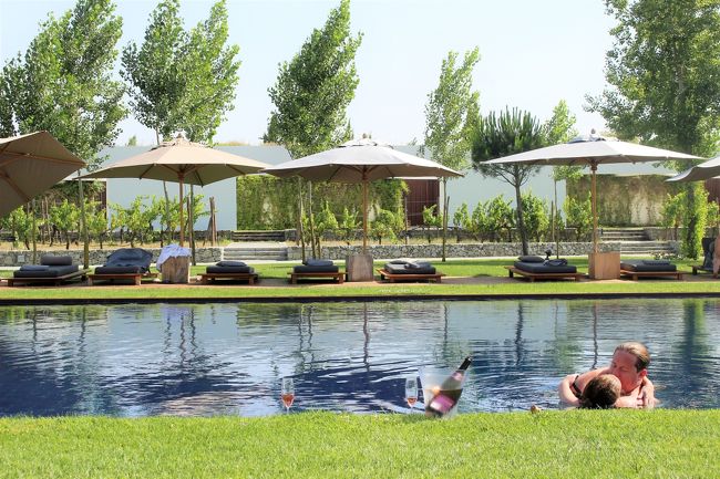 プールでまったり。<br />