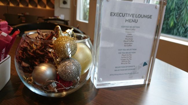 LOUNGE内には小さくXmasの飾りがありました。