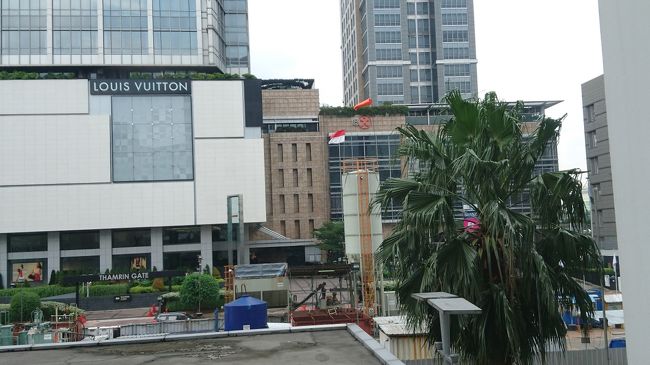 お部屋に引き返す前に大通りを眺めます。