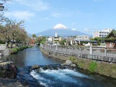 神田川にかかる御手洗橋から見ると、富士山が一望できます♪
澄んだ水・美しい富士山・青空…
素晴らしい風景です☆