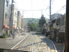 朝倉停留場。朝や夕方はここで折り返す電車もある。
