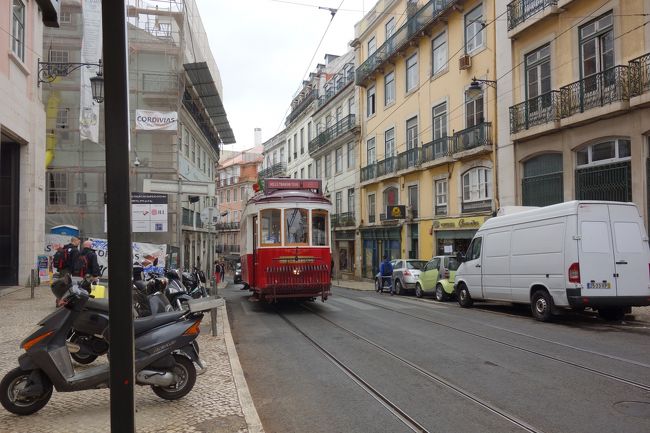 上の通りで市電28番待ち。<br />しかしなかなか来ないし来ても満員で乗れず、結局タクシーでカンポ・デ・オウリケ市場に行くことにしました。
