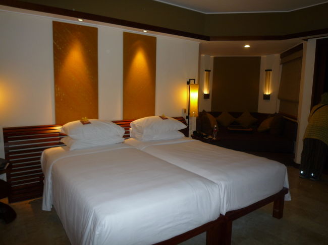 お部屋、広いです～<br />夜なので外の眺めは明日のお楽しみ。<br />