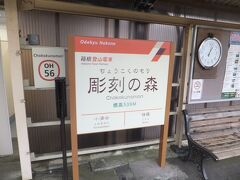 彫刻の森駅まで移動してここから箱根登山鉄道に乗ります。