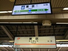 東京駅から新幹線に乗り換えです。