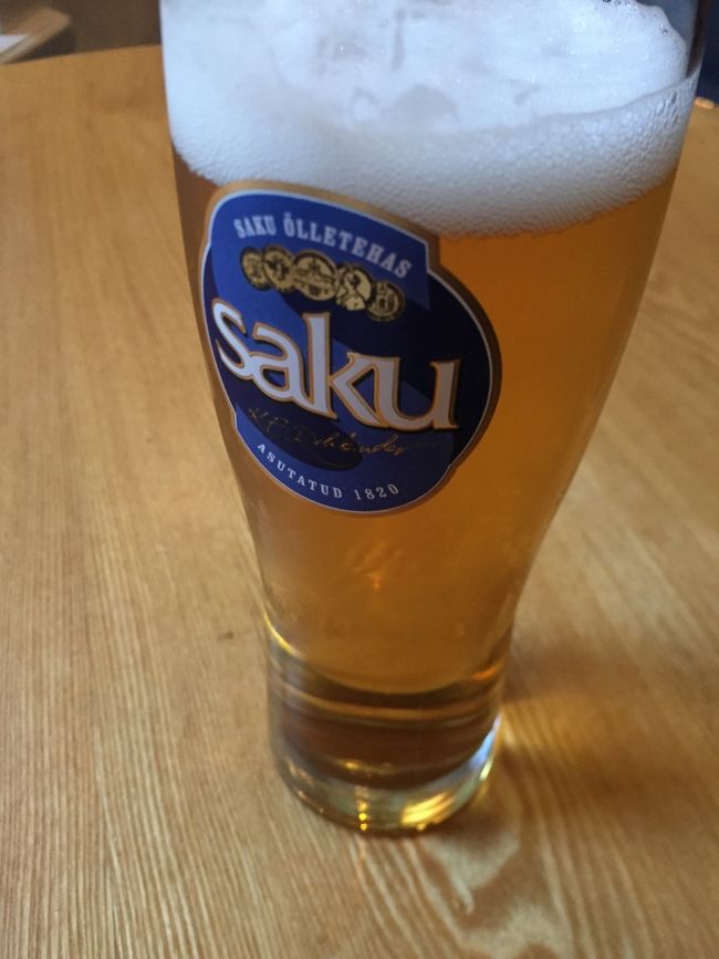 最後のエストニアビール。<br />1番有名なSAKU。どこでもある。