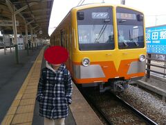 近鉄富田で１日乗車券を購入し、三岐鉄道三岐線に乗り込みます

