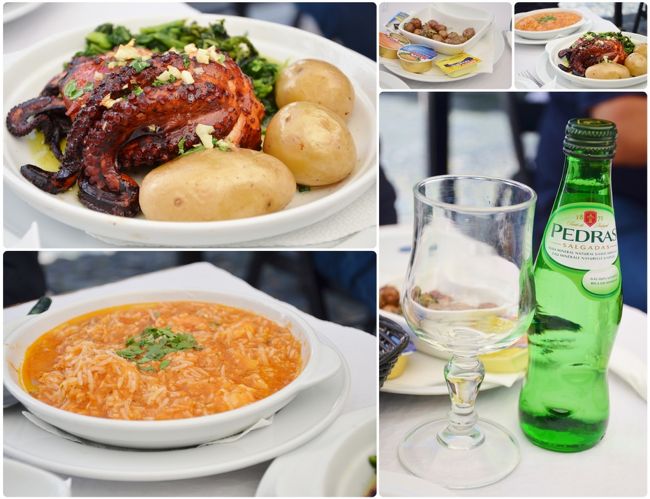 15時過ぎに遅めのランチ。<br />この時間にお客さんを受け入れてくれるところは少なかったので、選択肢はあまりなくて・・。<br />リゾットは噂に違わずしょっぱかった。<br />あ～、なるほどねぇ。って納得(笑)<br /><br />タコのグリルは絶品！<br />お年寄りでもらくに食べることができる！と確信する柔らかさ。<br />シンプルなお料理だけど私は好き。<br /><br />コペルトもちゃんと食べるか食べないのか聞いてくれた。<br /><br />私たちは食べましたけど＾＾